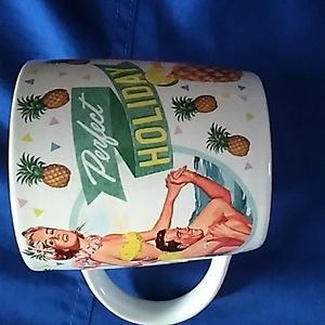 Nostalgic art coffee cup Perfect Holiday pineapples made in Berlin Germany